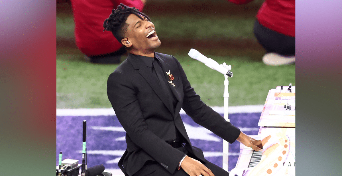 How much was Jon Batiste paid to sing the National Anthem at the Super Bowl, if anything?