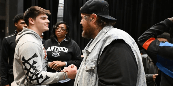 Jelly Roll Visits His Alma Mater Antioch High School One Month After School Shooting