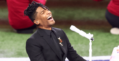Jon Batiste Delivers Passionate National Anthem Performance At Super