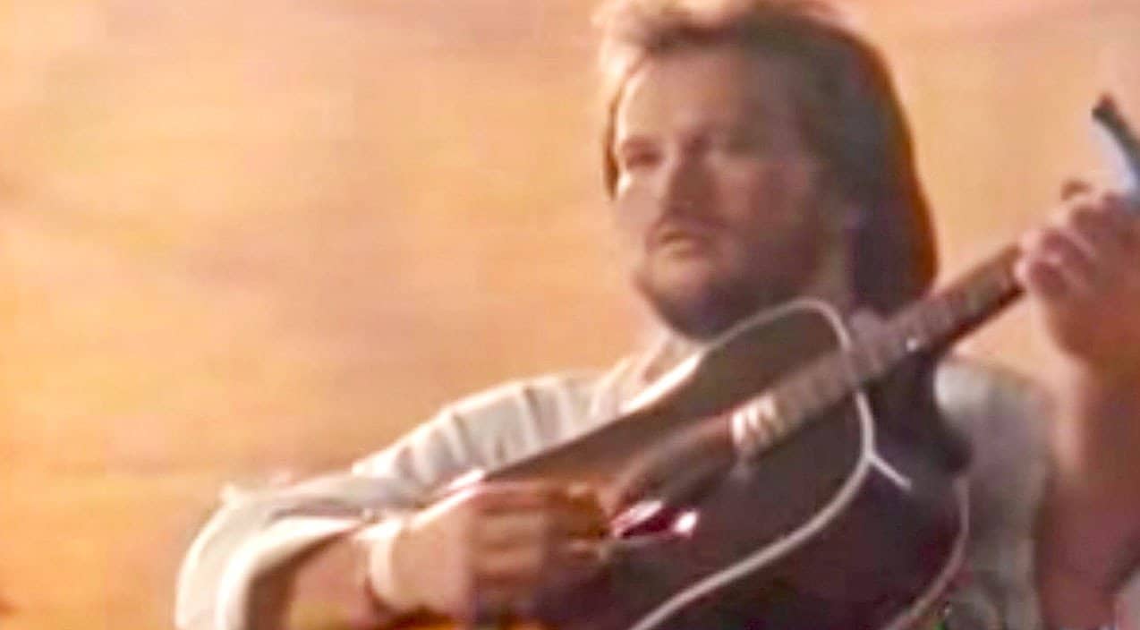 Travis Tritt in his emotional music video for "Anymore"