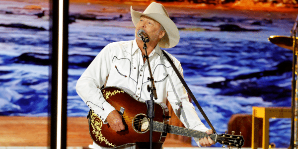 Alan Jackson performed his hit song "Chattahoochee" at the Opry 100 celebration at the Grand Ole Opry House