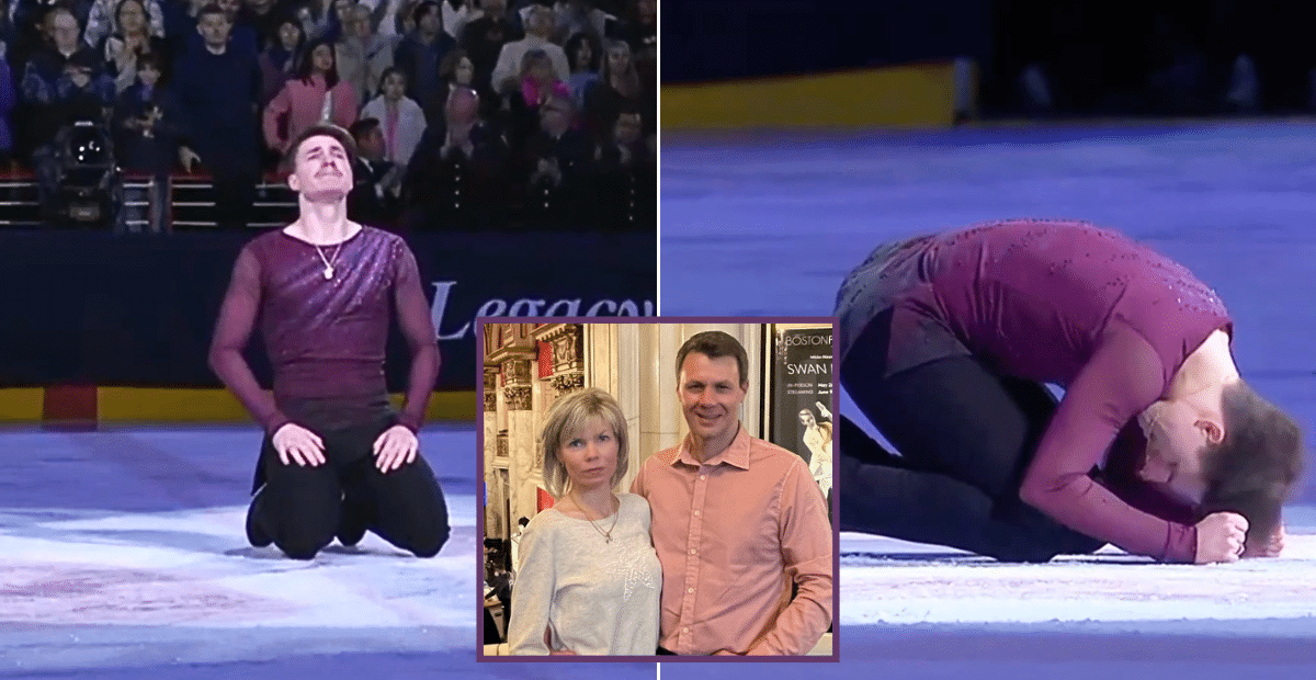 Maxim Naumov performs a tribute to his late parents at Legacy on Ice