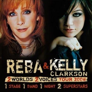 Reba McEntire and Kelly Clarkson tour in 2008