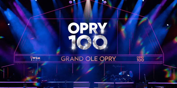 The Grand Ole Opry stage was transformed for the Opry 100 celebration.