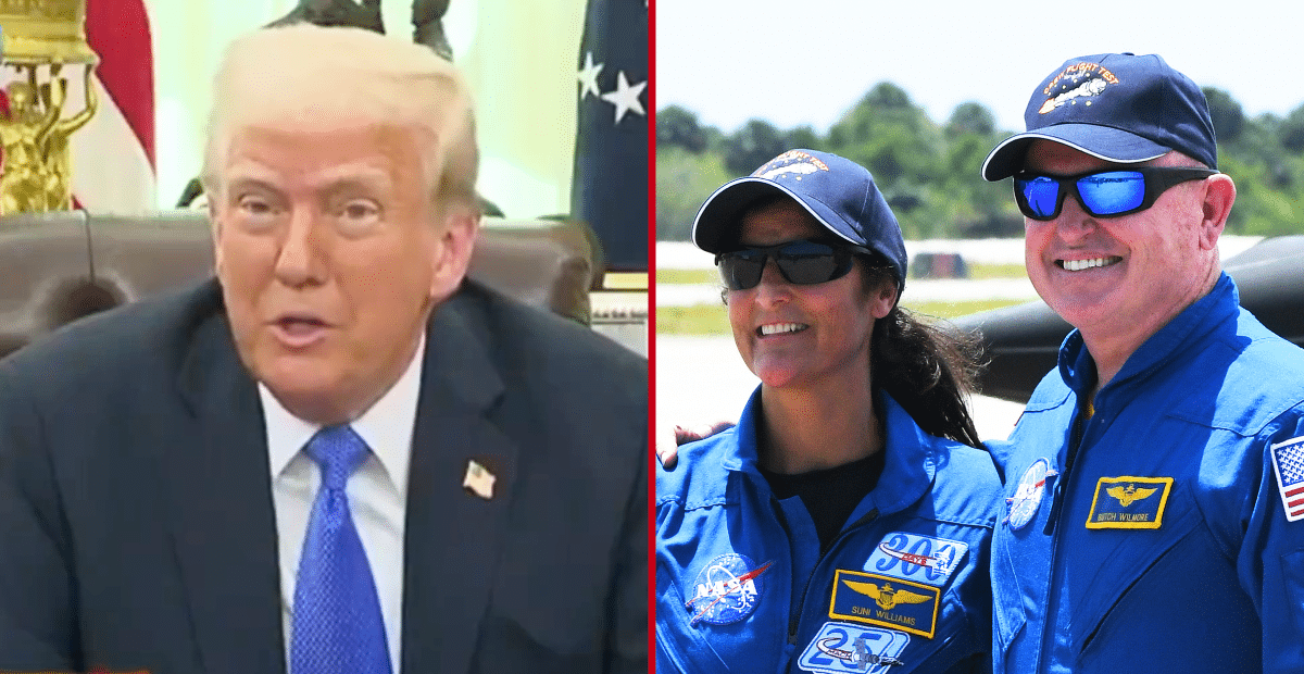 Donald Trump, Suni Williams and Butch Willmore