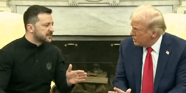 Volodymyr Zelenskyy and Donald Trump