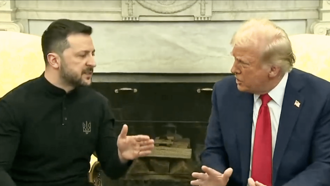 Volodymyr Zelenskyy and Donald Trump