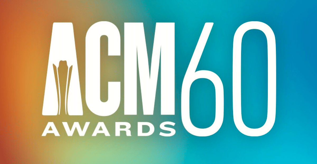 The logo for the 60th ACM Awards that revealed the winners in a ceremony held on May 8, 2025.