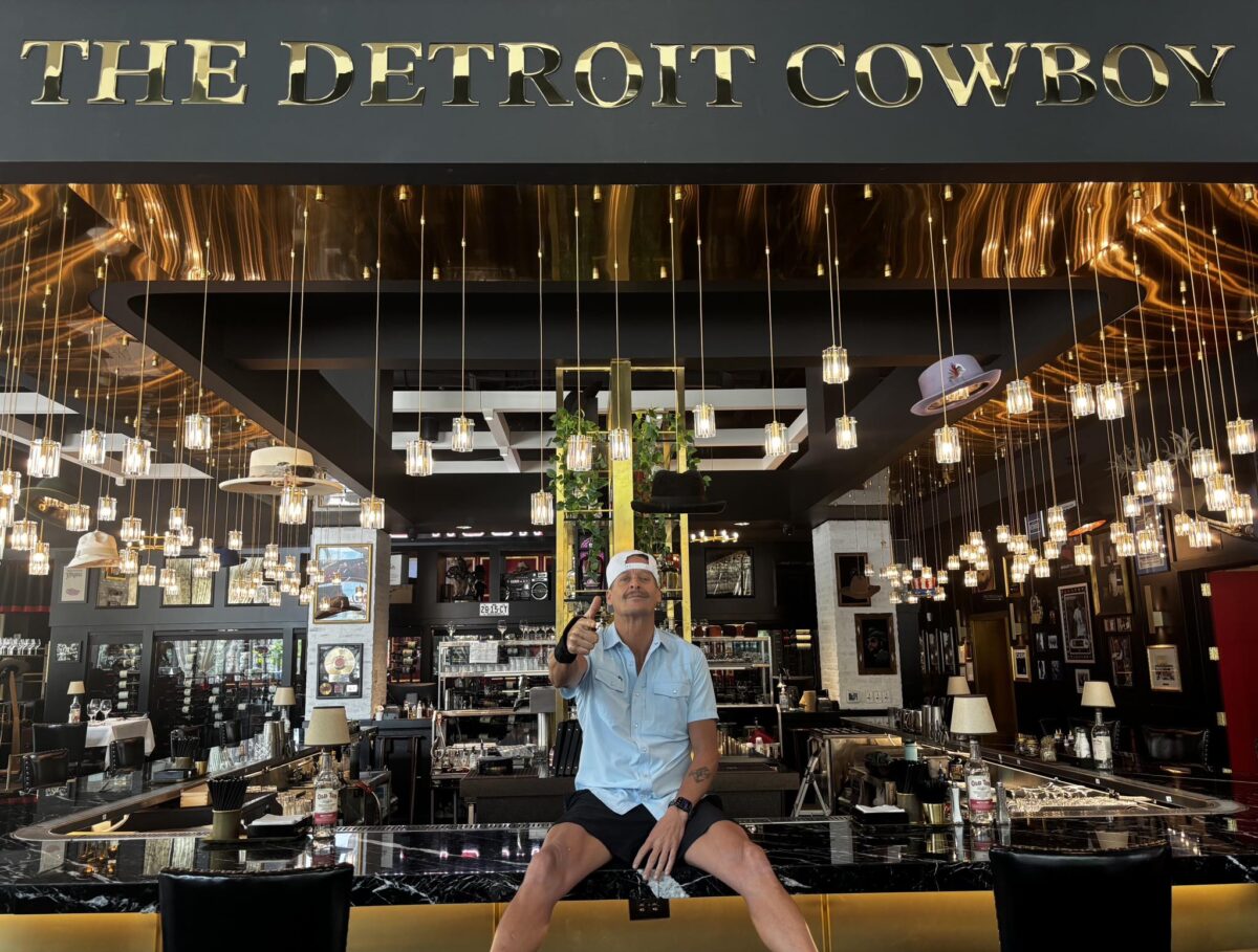 Kid Rock at his restaurant, The Detroit Cowboy