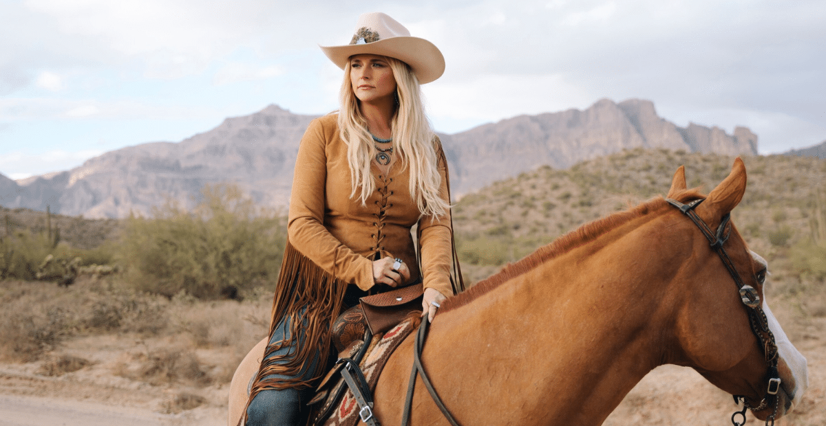 Miranda Lambert Sitting On Her Horse