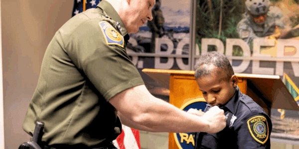 DJ Daniel, a 13-year-old from Texas who has brain and spinal cancer, has been sworn in as an honorary U.S. Border Patrol agent.