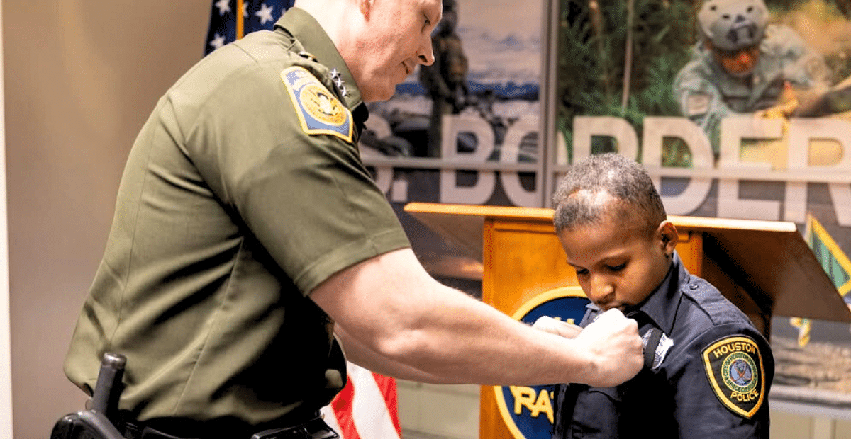 DJ Daniel, a 13-year-old from Texas who has brain and spinal cancer, has been sworn in as an honorary U.S. Border Patrol agent.