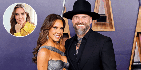 Zac Brown and Kendra Scott pose on the red carpet together for the first time.