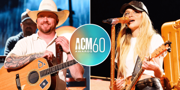 Cody Johnson and Kelsea Ballerini in rehearsal for the 60th ACM Awards