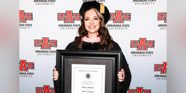 Ashley McBryde received an honorary doctorate from Arkansas State University