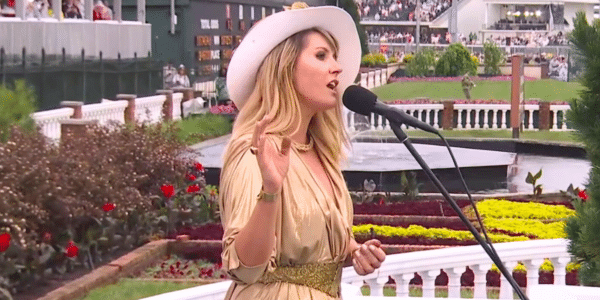Grace Potter sings the National Anthem at the Kentucky Derby