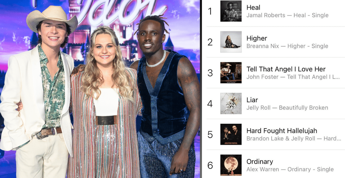 John Foster, Breanna Nix, and Jamal Roberts have the top 3 songs on iTunes after the Idol finale.