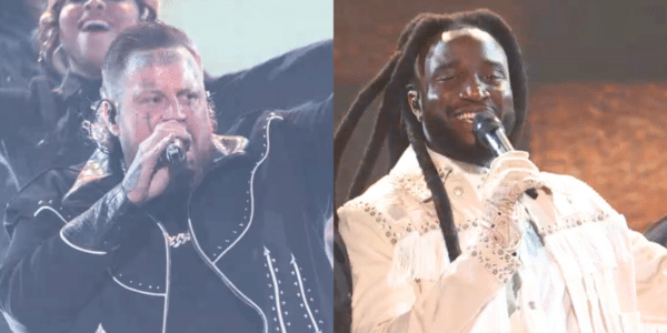 Jelly Roll and Shaboozey performing at the 60th ACM Awards