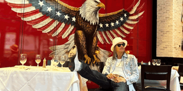 Kid Rock at his new restaurant, The Detroit Cowboy