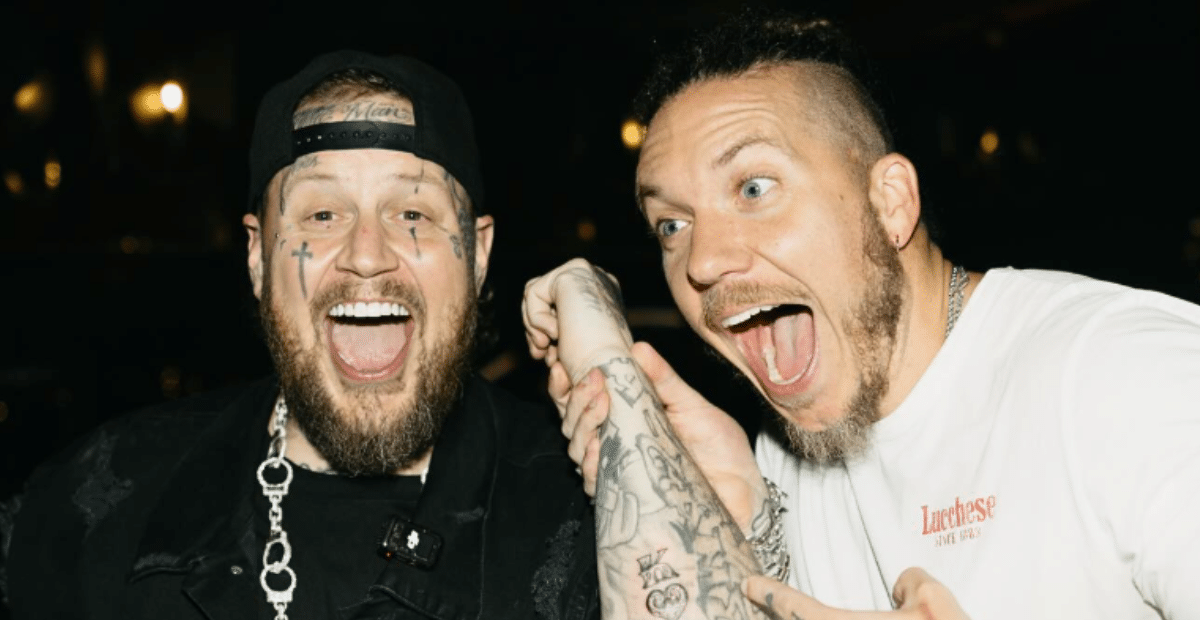 Brandon Lake and Jelly Roll laugh together