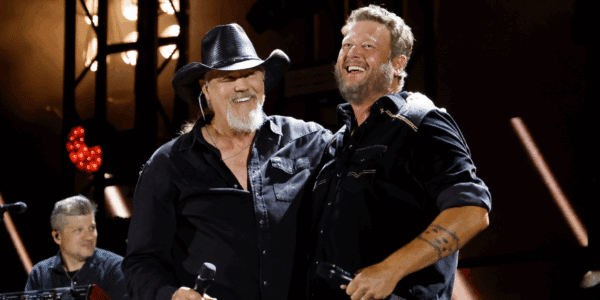 Trace Adkins and Blake Shelton perform during CMA Fest 2025