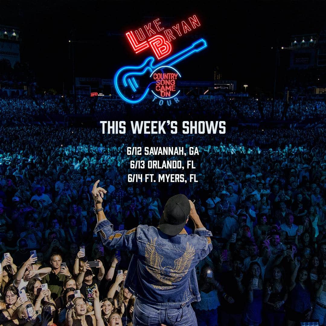 Luke Bryan's Country Song Came On Tour poster (Photo Credit: Luke Bryan / Facebook)