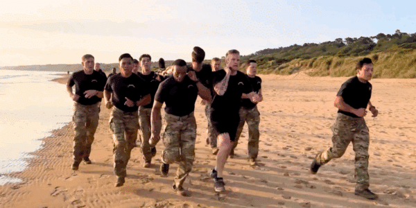 For the 81st anniversary of D-Day, Secretary of Defense Pete Hegseth ran on Omaha Beach with members of the U.S. Armed Forces.