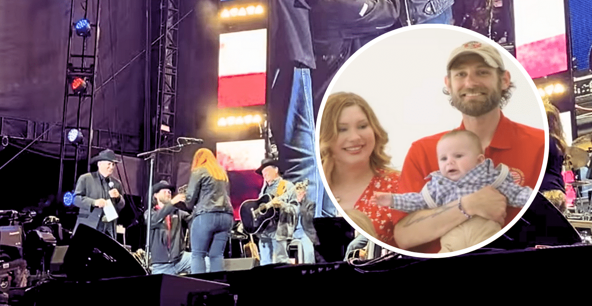 Recently, Retired Sgt. Tyler Welty proposed to his girlfriend at a George Strait concert after the country star gifted them a free home.
