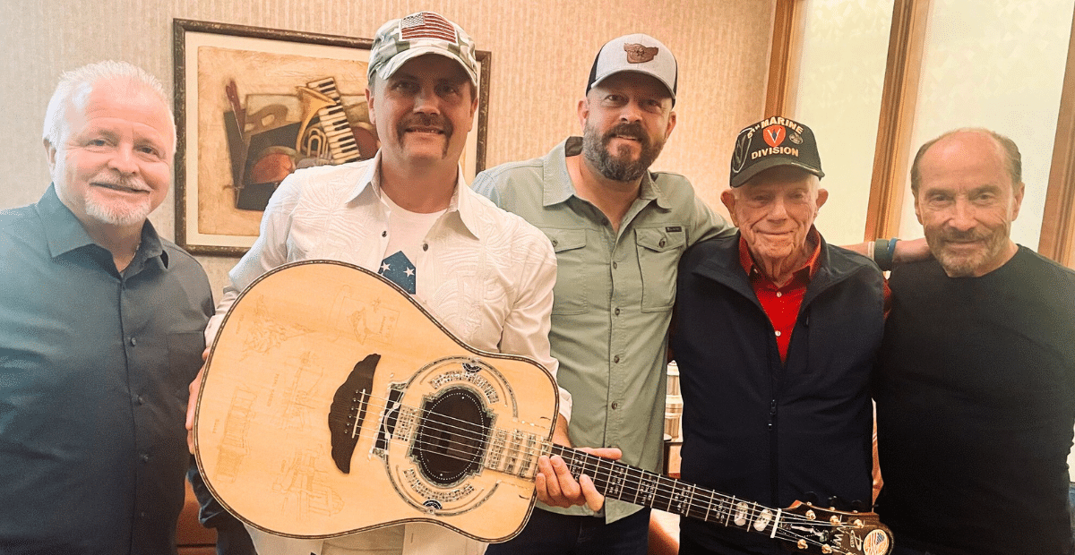 At 100 years old, Don Graves wrote a song of his experience fighting in World War II, titled "The Sand of Iwo Jima."