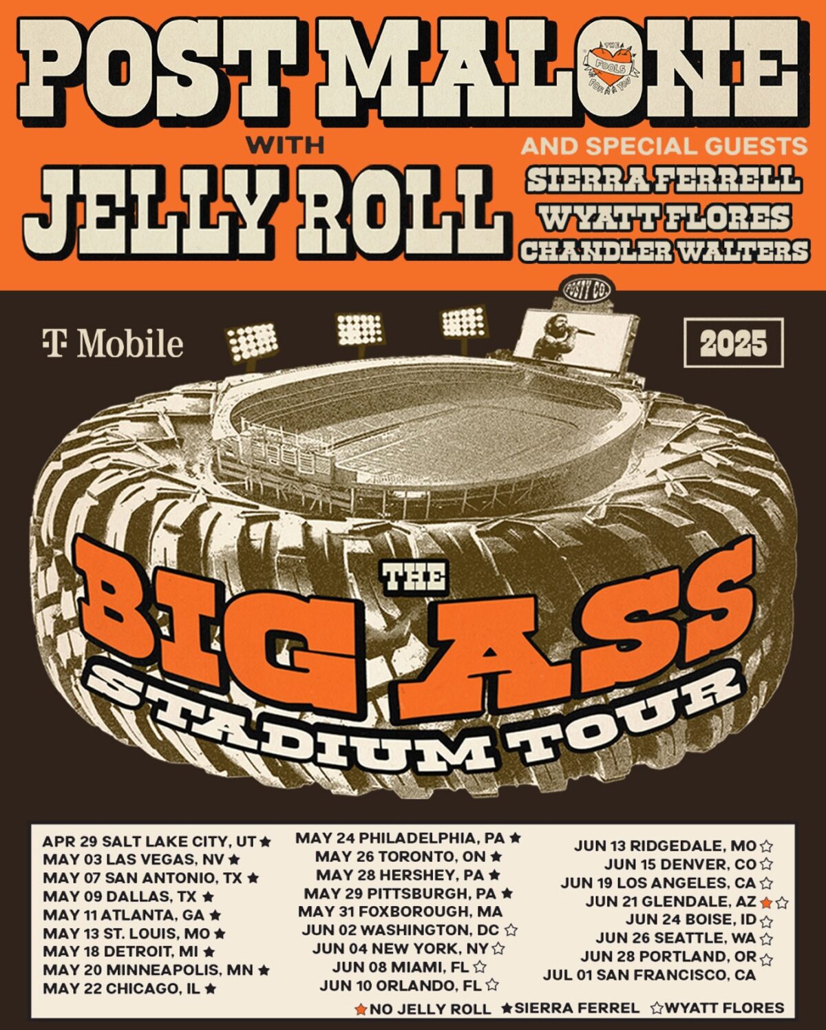 Big Ass World Tour poster