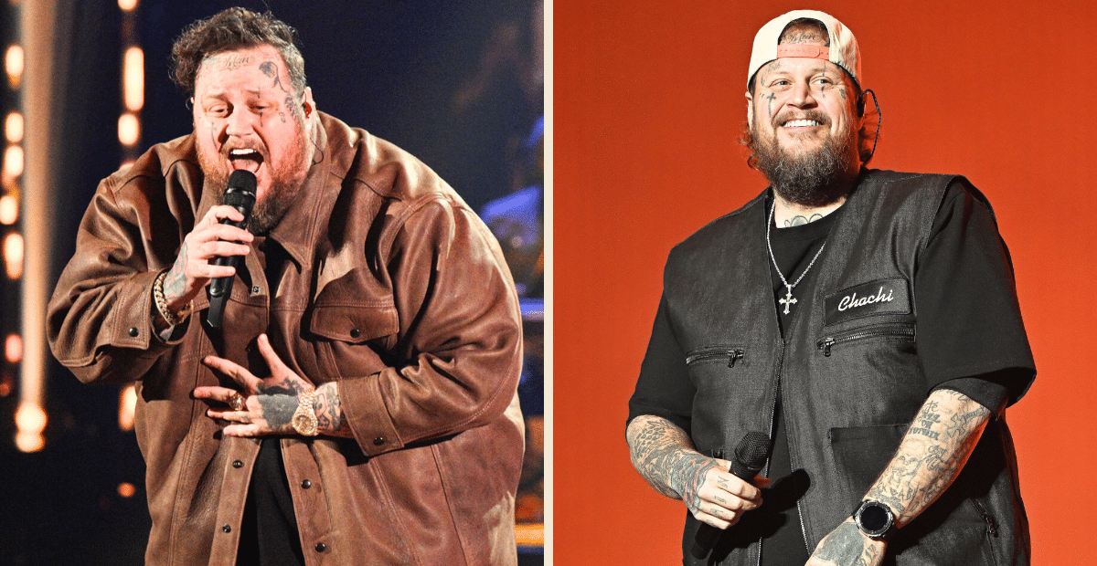 Jelly Roll before his recent weight loss (jn 2024) and now after (in 2025)