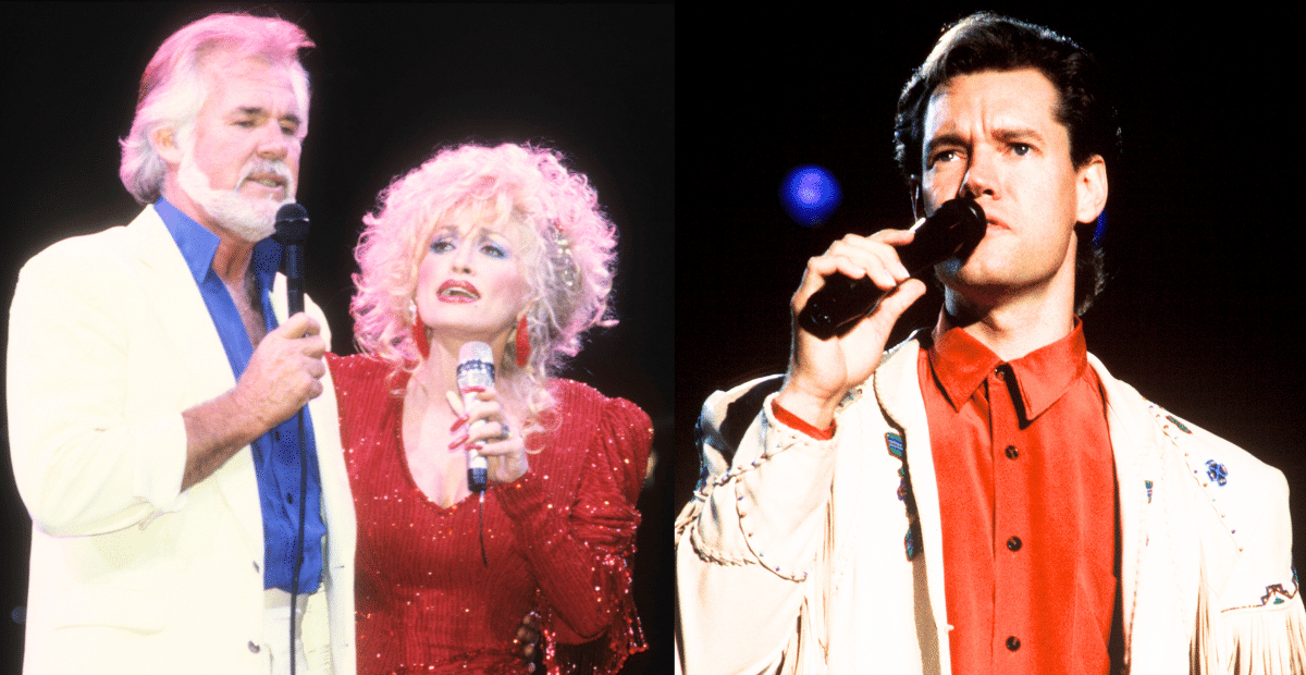 Kenny Rogers, Dolly Parton, and Randy Travis in the '80s-'90s