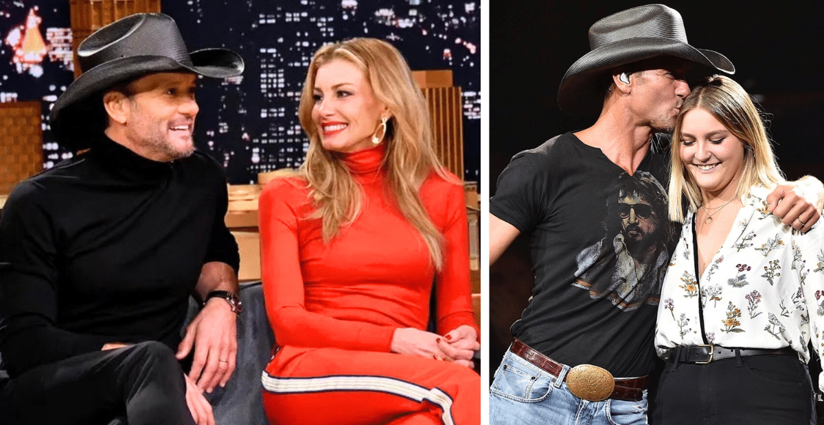 Tim McGraw and Faith Hill and their daughter, Gracie