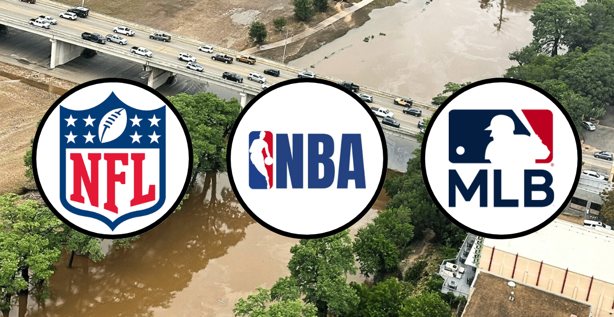 After the July 4 flash flood and storms that devastated the Texas Hill Country, teams from the NFL, NBA, and MLB have donated a combined total of over $5 million toward relief efforts.