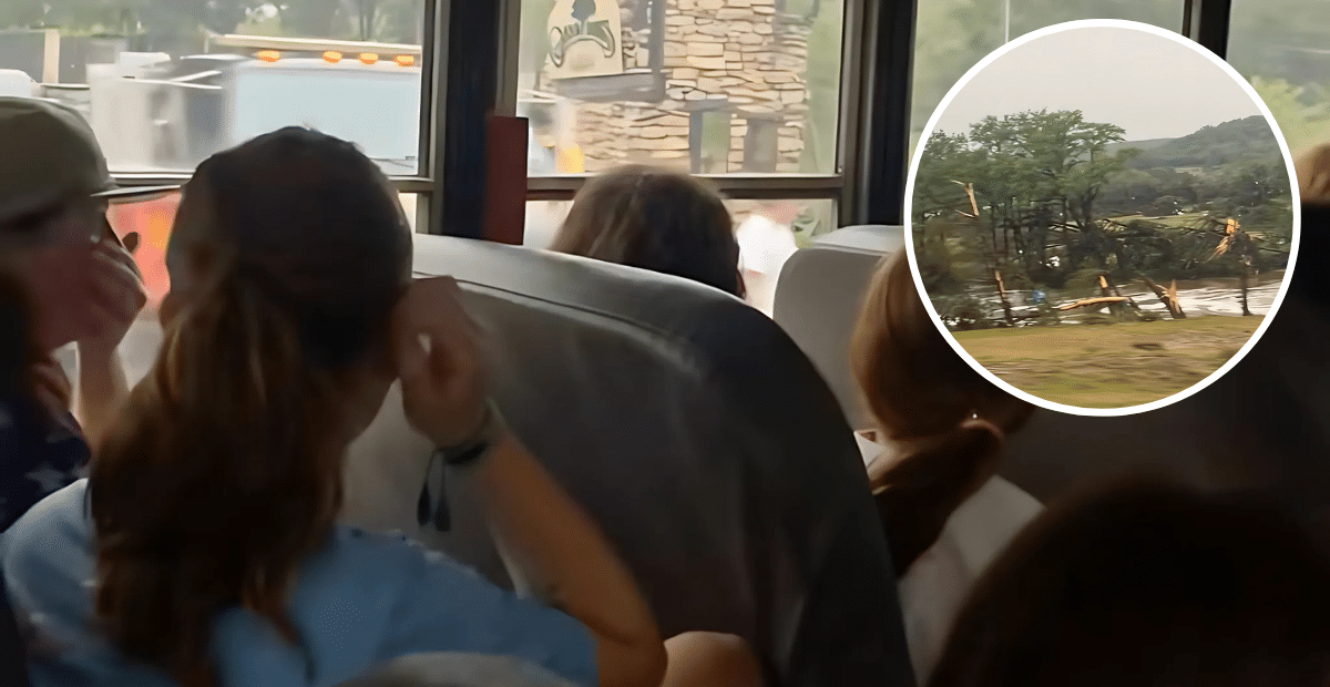 Girls Sing Worship Songs Leaving Flooded Texas Camp