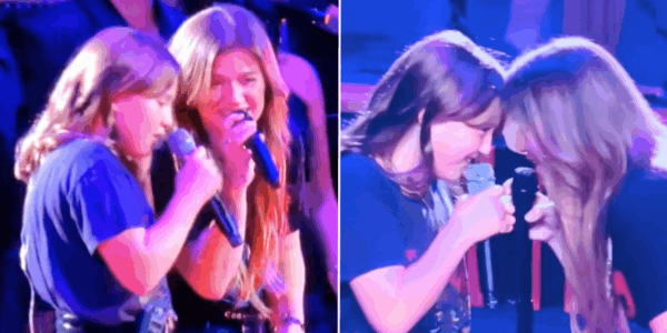 Kelly Clarkson and daughter, River Rose, perform "Heartbeat Song" together in Las Vegas