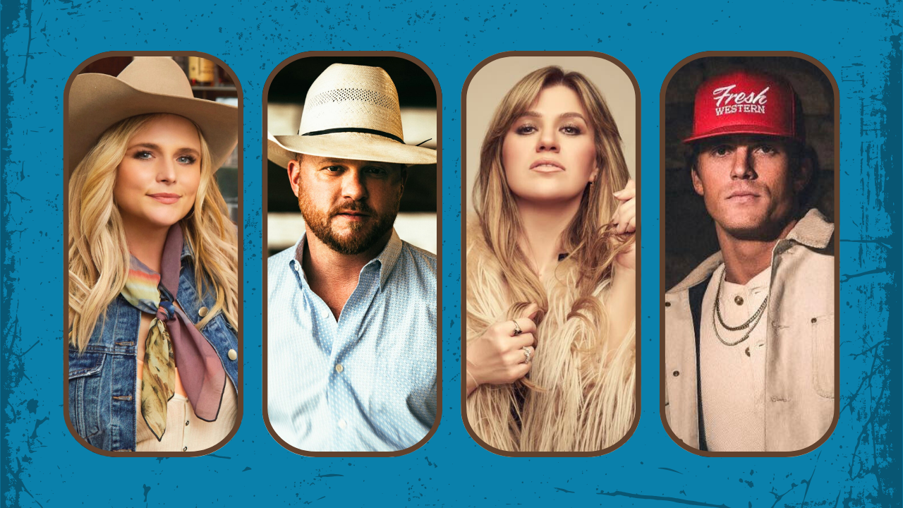 miranda lambert, cody johnson, kelly clarkson, and parker mccollum
