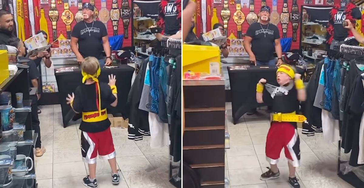 hulk hogan makes kids day