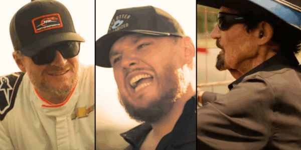 Racing legends Dale Earnhardt Jr. and Richard Petty appear in Luke Combs' "Back In The Saddle" music video