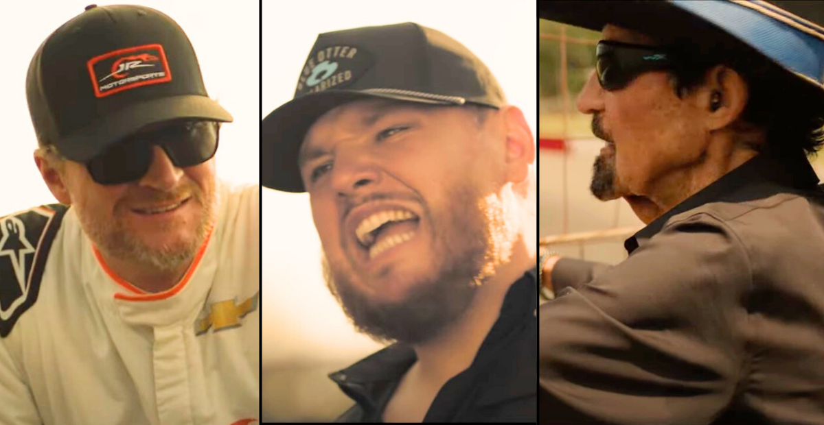 Racing legends Dale Earnhardt Jr. and Richard Petty appear in Luke Combs' "Back In The Saddle" music video