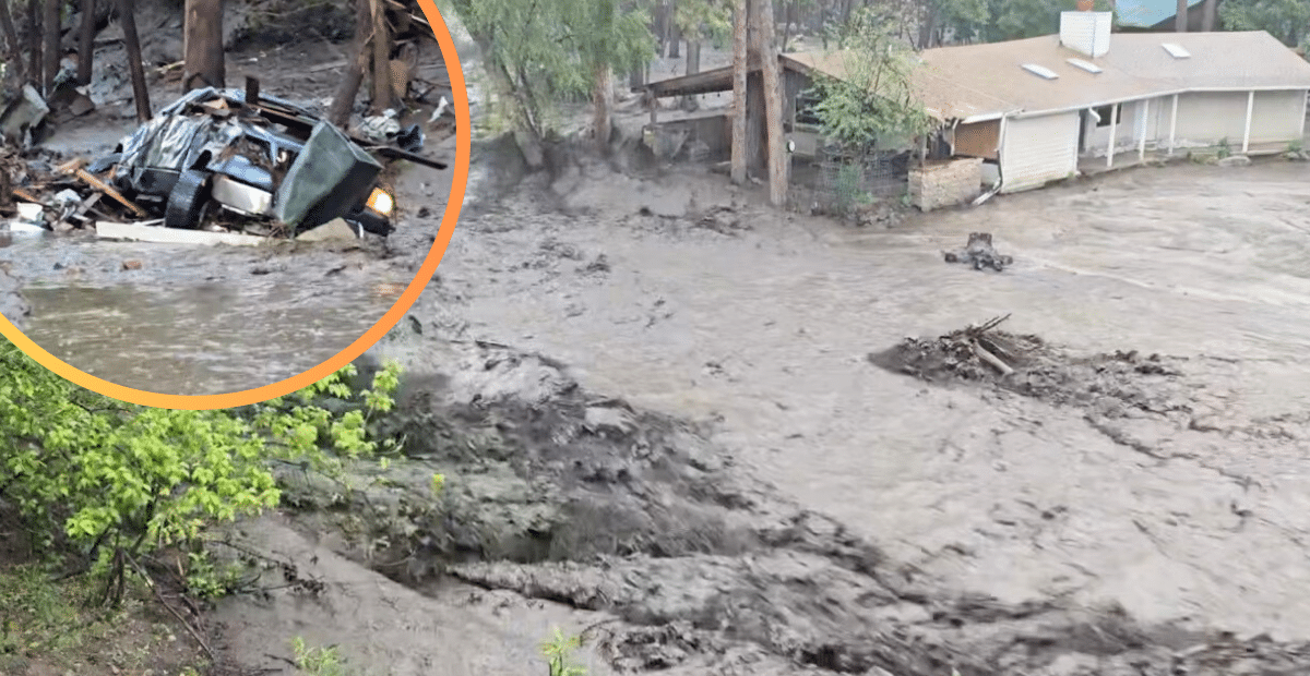 The New Mexico village of Ruidoso has experienced otherworldly flash flooding