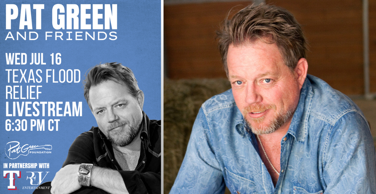 Pat Green hosted a benefit concert for Texas flood relief that raised $1 million