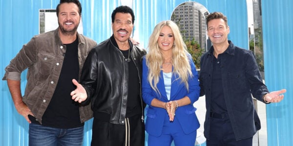 Luke Bryan, Lionel Richie, Carrie Underwood, and Lionel Richie on Season 23 of "American Idol."
