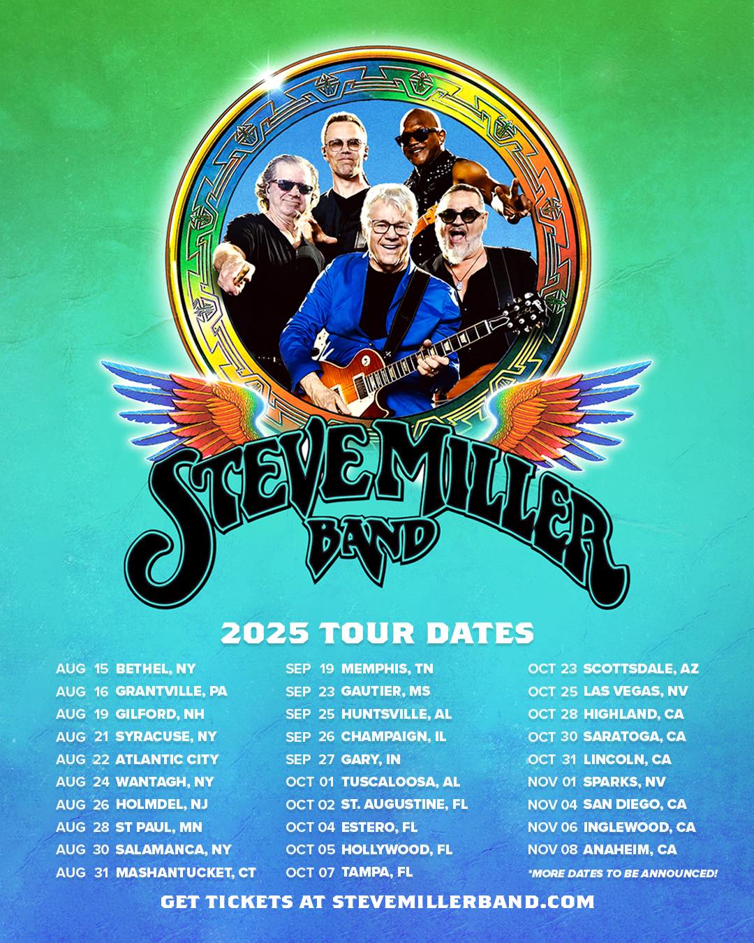 The poster for the Steve Miller Band's canceled tour