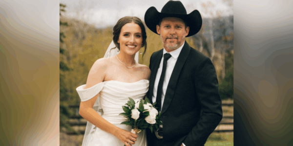 Brandon Blackstock on his daughter, Savannah, on her wedding day