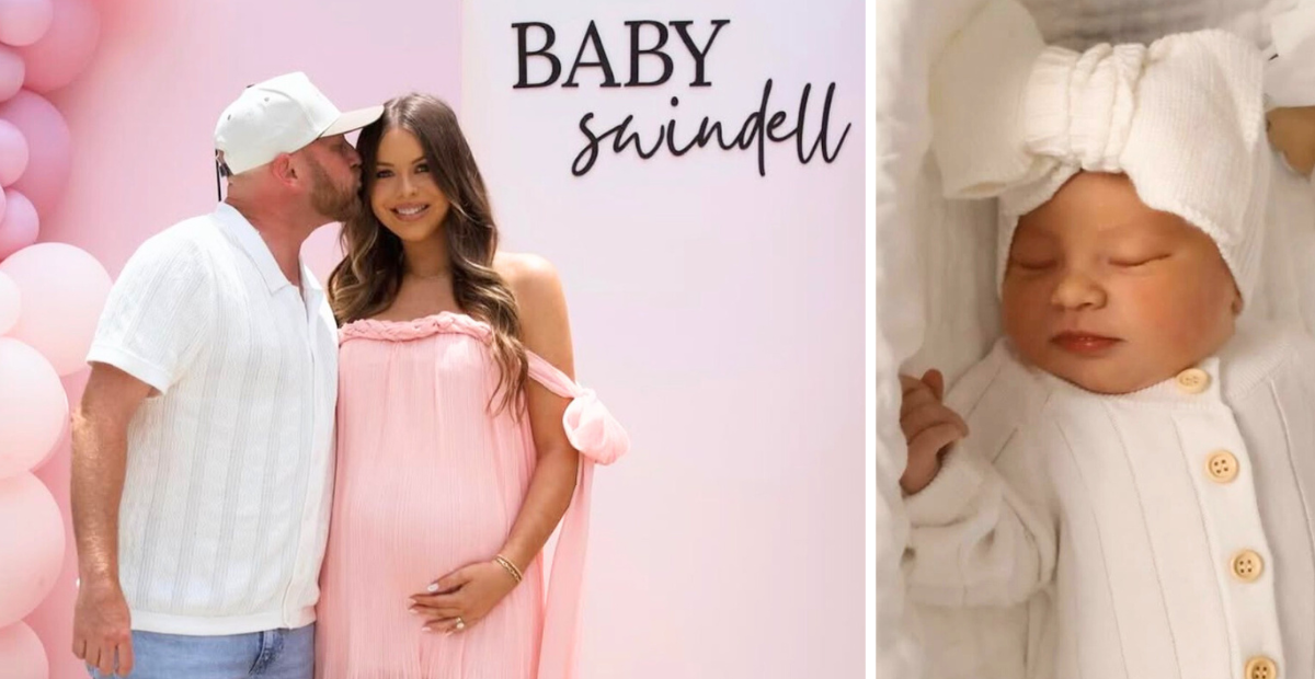 Cole Swindell and his wife, Courtney, welcome their first child together