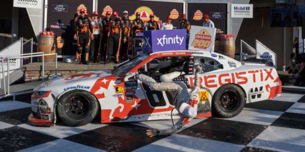 Connor Zilisch suffered a broken collarbone after falling head first out of his race car