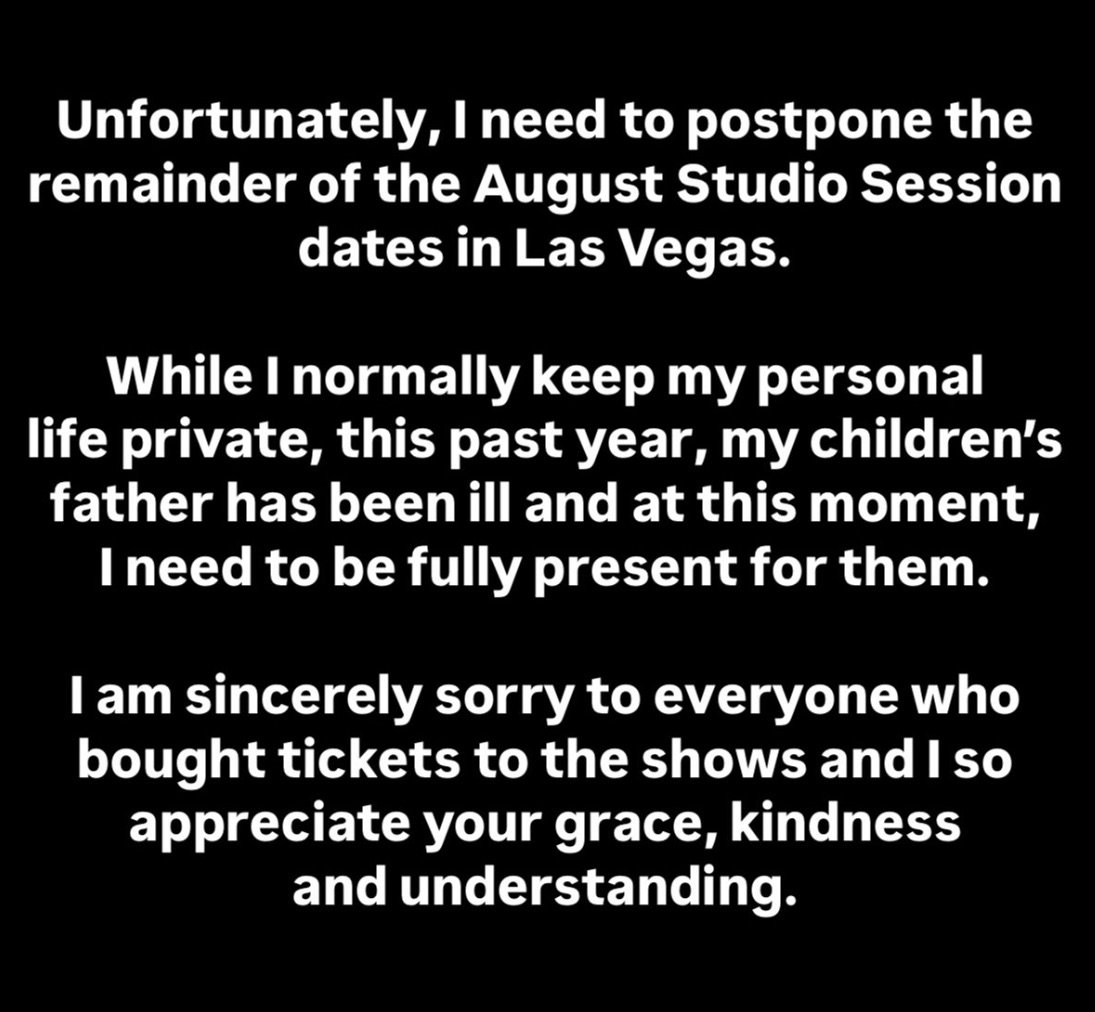 Kelly Clarkson announces she is postponing her Las Vegas residency to be there for her kids