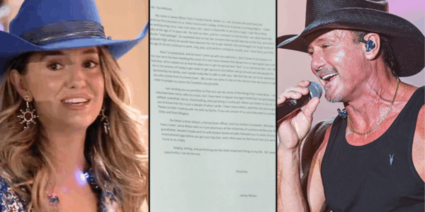 When Lainey Wilson was 18, she wrote a letter to Tim McGraw in hopes that he could help her start her career in country music. 15 years later, that letter is now on display at the Country Music Hall of Fame and Museum.