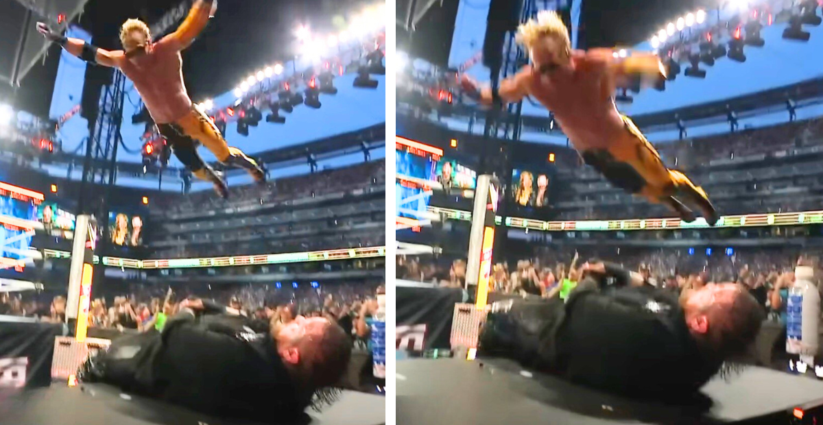 Logan Paul Slams Jelly Roll during WWE's SummerSlam
